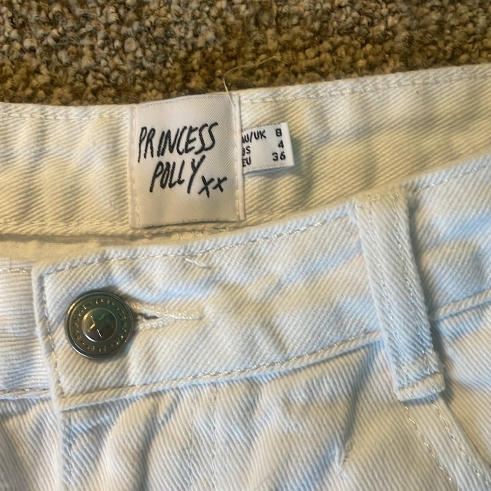 Princess Polly CC Hammer wide leg white jeans - Picture 6 of 8